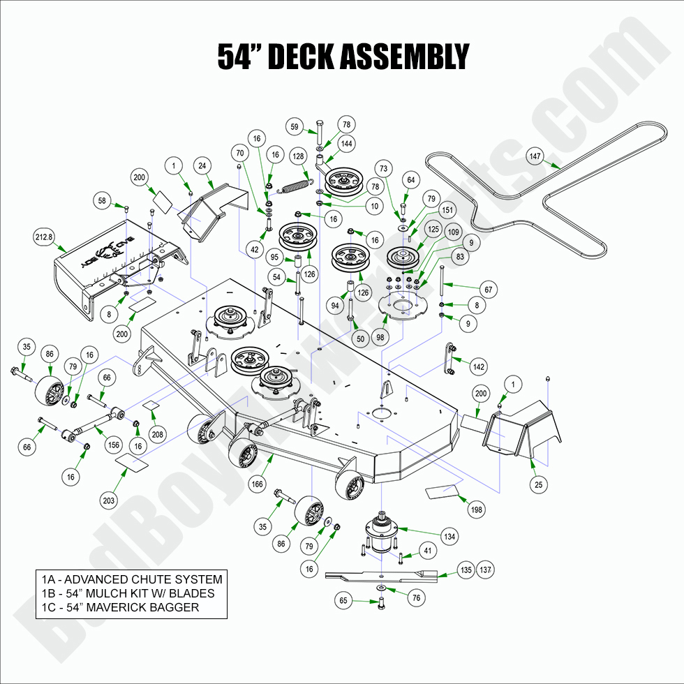 2022 Maverick 54" Deck Assembly